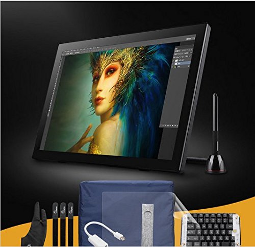 GOWE 21,5 Zoll IPS Digital Grafik Tablet Monitor Display + Mechanische Tastatur + Batterie Frei Stift für Windows Vista MAC OS von GOWE