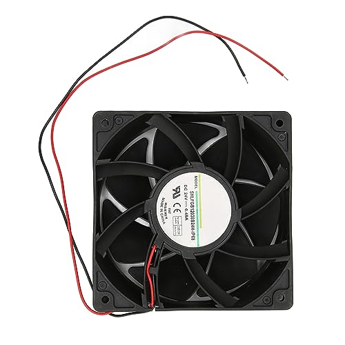 120 X 120 X 38 Mm CPU-Lüfter, Leiser Hochgeschwindigkeits-Lüfter, 120 CFM Luftvolumen, Hochwertige Materialien, für Computergehäuse, Miner, CPU usw. von GOWENIC