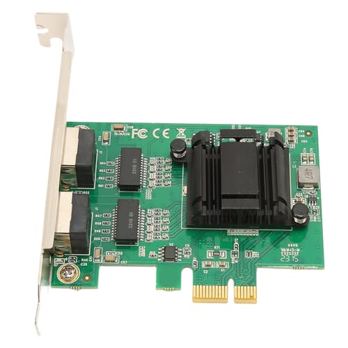 Duale RJ45-Netzwerkanschlüsse, PCIE-Schnittstelle, Gigabit-Netzwerkkarte, Kompatibel mit den Meisten Desktops, für Desktop-Allgemein von GOWENIC
