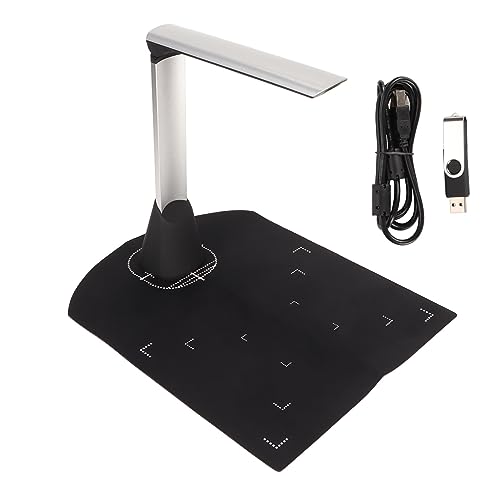Echtzeit-Dokumentenscanner, 5 MP, USB-OCR-Erkennung, Faltbare Tragbare Kamera für A4-Format, mit Echtzeitprojektion und Videoaufzeichnung, für Fernlernen von GOWENIC