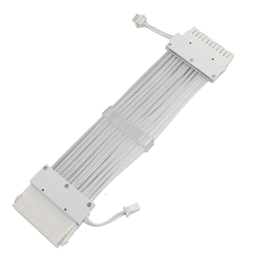 GOWENIC 18AWG RGB-Netzteilkabel, Dual-Light-Source-Design, 24-Pin-Verlängerungskabel von Stecker zu Buchse mit Flexiblem Material für Motherboard-Netzteil, 9,6-Zoll-Gl GOWENIC 18AWG RGB-Netzteilkabel, Dual-Light-Source-Design, 24-Pin-Verlängerungskabel von Stecker zu Buchse mit Flexiblem Material für Motherboard-Netzteil, 9,6-Zoll-Gl von GOWENIC