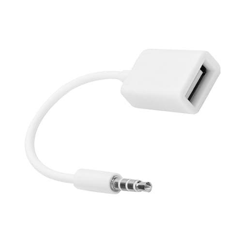 GOWENIC 3,5 Mm Flexibles Weibliches Kabel auf USB, 3,5 Mm Wasserdichtes Kabel bei USB, für CD -Player -Computer von GOWENIC