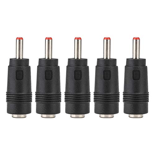 GOWENIC 5 Stück 5,5 X 2,1 Buchse auf 3,5 X 1,35 Mm Stecker, Konverter Anschluss für Stromschnittstellen Konvertierung, Klein und Leicht, Plug and Play von GOWENIC