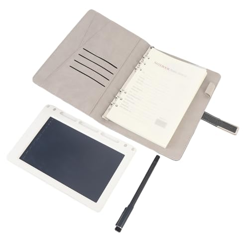 GOWENIC Digital Smart Pen Notebook -Set, 360 ° Schreiben von Echtzeit -Synchronisation Digitales Notizbuch mit Smart Pen OCR -Texterkennung mit Offline -Speicher für -Telefone Tablets (Black) von GOWENIC