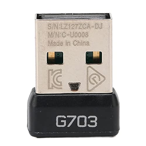 GOWENIC G703 Mausempfänger, Kabellose 2,4 G Technologie, Tragbarer Mausadapter, Ersetzt Beschädigte oder Rissige USB Schnittstelle, für G703 Lightspeed von GOWENIC