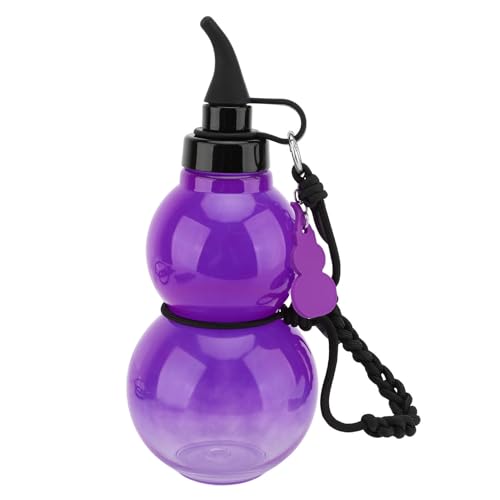 GOWENIC Kürbisförmige Flasche, 800 Ml und Leckacher Personalisierter Kürbiswasserflasche für die Reise (PURPLE) von GOWENIC