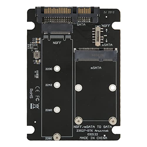 GOWENIC MSATA NGFF M.2Dual Bay SSD-Adapterkarte – Unterstützt, OS X von GOWENIC
