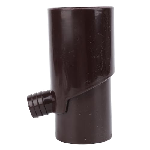 GOWENIC Regenwasserdauer, Wiederverwendbare Effiziente Regenwassersammelsystem Mehrzweck 8 cm Rund für die Bewässerung (Brown) von GOWENIC
