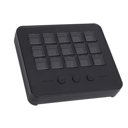 GOWENIC Stream Controller, Alles in Einer Tastatur Zum Streaming mit 15 Anpassbaren LCD -Tasten, Anpassbare Visuelle Tastatur, Triggeraktionen in Apps -Software für PC von GOWENIC