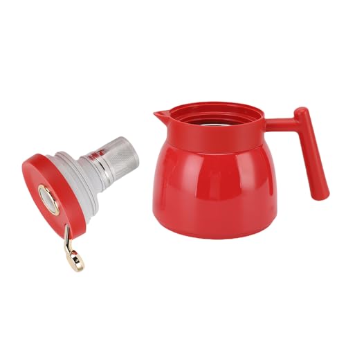 GOWENIC Thermaltee -Getränkekrug 880 Ml Leckage oder Mechanischer Temperaturbildschirm für das Büro (Rot) von GOWENIC
