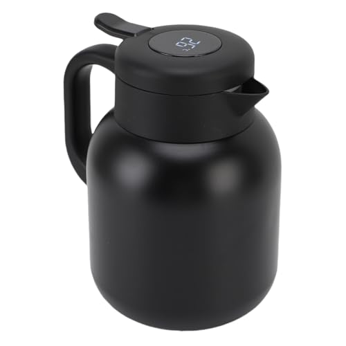 GOWENIC Vakuum Isoliertes Teekanne, Isolierter Teekannen aus Edelstahl -Stahl -Infuser für Milch (BLACK) von GOWENIC