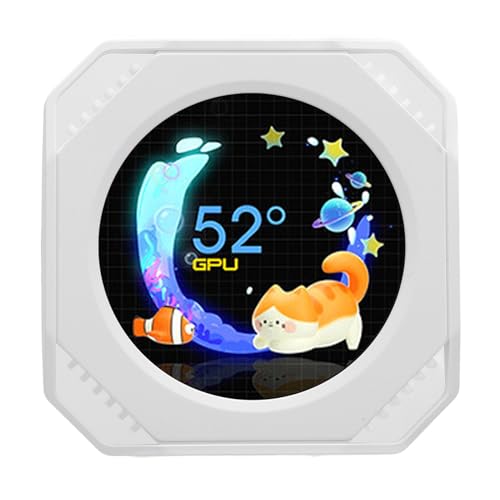 LCD CPU Coolold LCD -Display, Programmierbares Dynamisches Thema der USB (WHITE) von GOWENIC