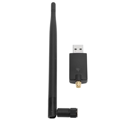 USB WiFi6 Schnurloser Netzwerkadapter, 900 Mbit/s BT 5.3 Netzwerkadapter mit High-Gain-Antenne Dual Band 5 GHz 6 GHz, Kabellose Netzwerkkarte für PC-Desktop von GOWENIC