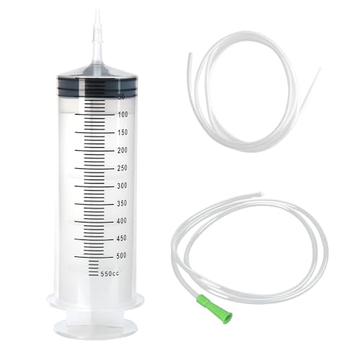 Große Spritze 500ml/550ml, Flüssige Spritze mit Schlauch, Plastikspritze Wiederverwendbare, Großer Kapazität Spritze mit Katheter, Große Spritzen in Einzelverpackung für Labor Haustierfütterung Große Spritze 500ml/550ml, Flüssige Spritze mit Schlauch, Plastikspritze Wiederverwendbare, Großer Kapazität Spritze mit Katheter, Große Spritzen in Einzelverpackung für Labor Haustierfütterung von GOWTX