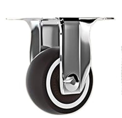 4 Stück robuste 1-Zoll-Lenkrollen aus TPR – universelle Möbelrollen mit Doppelmodus (Feststell- und Schwenkfunktion) für Couchtisch(Fixed) von GOXQIT