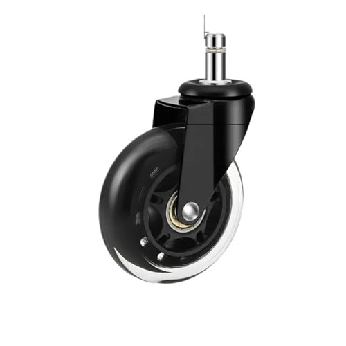5 STÜCKE Universal Mute Caster 50KG Rad 10mm 11mm Ersatz Bürostuhl Schwenkrollen 360 Grad Räder Möbel Hardware für Couchtisch(11MM) von GOXQIT