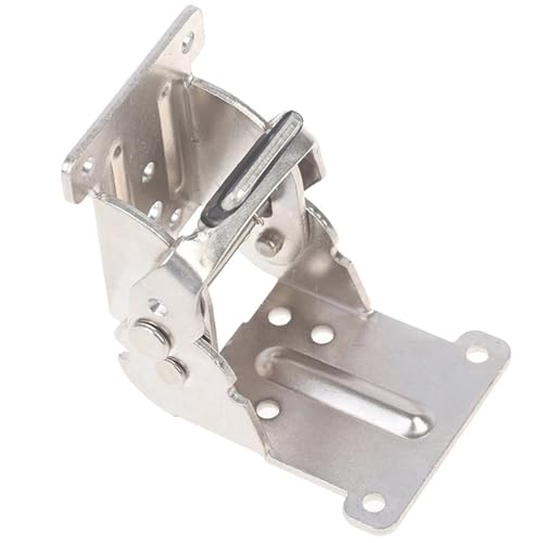 GOXQIT 2PC 0-90-180 Grad Selbstsichernde Klappscharnier Tischbein Klappmöbelscharnier für Tisch(Silver) von GOXQIT
