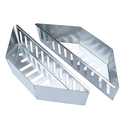 GOXQIT Kohlekörbe Ascheentfernung Holzkohlehalter Leicht zu reinigender Holzkohleständer Edelstahl-Grillkohlekorbhalter for sogar Verschiedene Holzkohlehalter FüR Hitze von GOXQIT