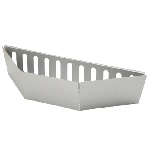 GOXQIT Kohlekörbe BBQ Aluminium Holzspäne Holzkohle-Briketthalter Hitzebeständiger Holzkohle-Briketthalter for den Außenbereich FüR Hitze von GOXQIT