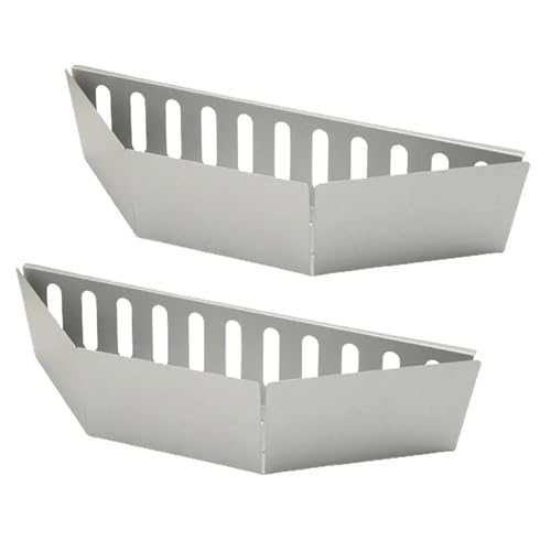 GOXQIT Kohlekörbe Kapazität Holzkohlekorb Outdoor BBQ Grill Holzkohlekorb Set for gleichmäßige Wärmeverteilung Grillzubehör for Camping FüR Hitze(06mm 2pcs) von GOXQIT