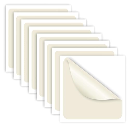 Antikollisionsaufkleber für Glas, 8 Stück, 12 cm, Vinyl, beige, stoßfest, für Fenster und Schaufenster (Beige, 12 cm) von GOYAPRINT