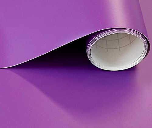 Möbelfolie Matt Selbstklebende Folie Vynil Plotterfolie 30X120 cm Mobelklebefolie Selbstklebende Folie Matt für Wand Küche Fliesen Wasserdicht (Violett) von GOYAPRINT