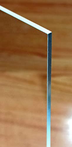 Transparente Plexiglasplatte 3mm Acrylplatte farblos Hartplastikfolie (1 Stück, 29,7 x 42 cm) von GOYAPRINT