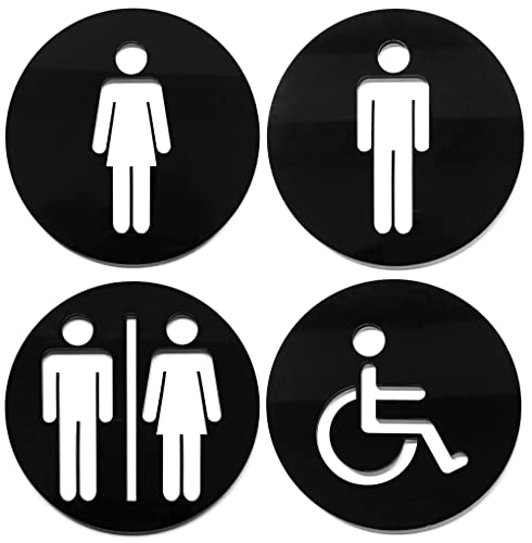 Wc schild Für Tür Toilettenschild Herren Damen Behinderte Gemischt von GOYAPRINT