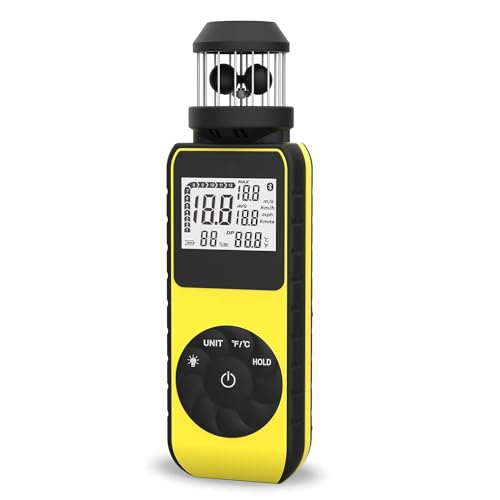 GOYERRNES Digitaler Anemometer Windmesser Handheld mit Wind Cup Anemometer Tragbarer 881M Geschwindigkeitsmesser mit Kompass GOYERRNES Digitaler Anemometer Windmesser Handheld mit Wind Cup Anemometer Tragbarer 881M Geschwindigkeitsmesser mit Kompass von GOYERRNES