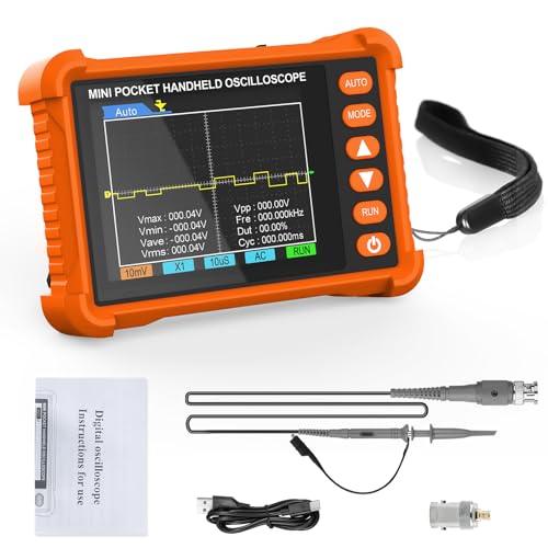 Digitales Oszilloskop Handheld Portable Oszilloskop 2,5MS/s Abtastrate 500kHz Bandbreite 2,8-Zoll-LCD BildschirmMehrere Triggerfunktionen Digitales Oszilloskop Handheld Portable Oszilloskop 2,5MS/s Abtastrate 500kHz Bandbreite 2,8-Zoll-LCD BildschirmMehrere Triggerfunktionen von GOYERRNES