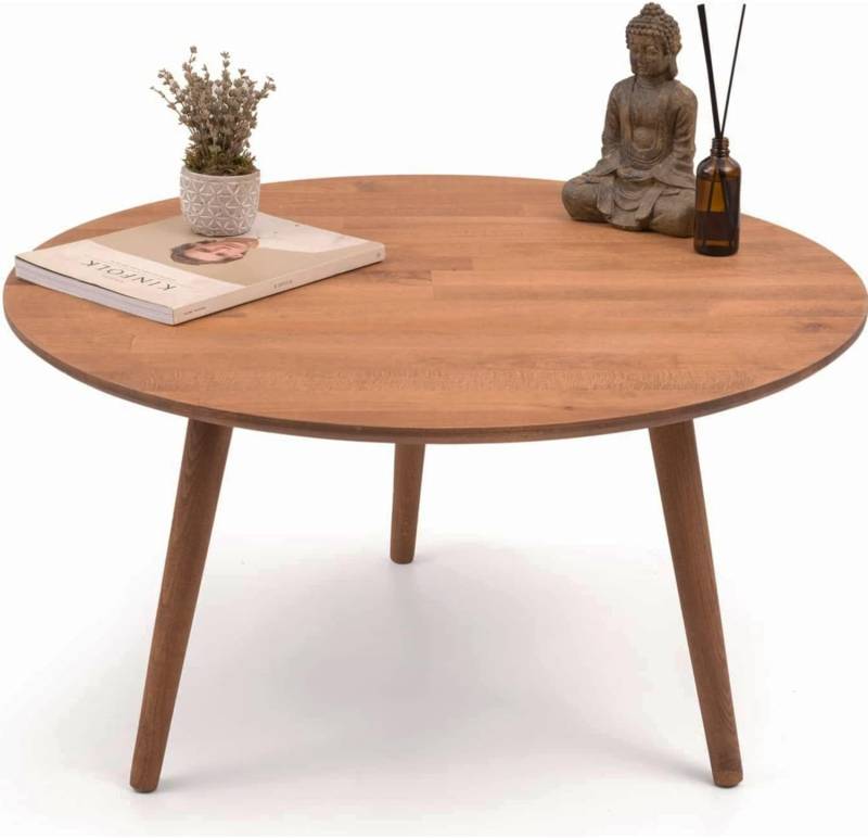 Gozos Oviedo Couchtisch Tisch Wohnzimmertisch ø 80 Cm Rund Beistelltisch B-Ware von GOZOS