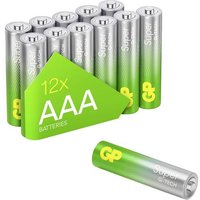 GP Batteries Super Micro (AAA)-Batterie Alkali-Mangan 1.5V 12St. von GP Batteries