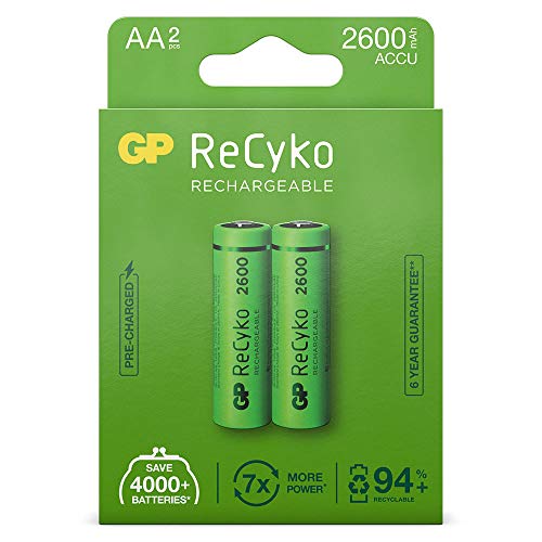 GP Batteries ReCyko+ HR06 Mignon (AA)-Akku NiMH 2600 mAh 1.2V 2St. von GP