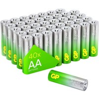 GP Super Alkaline Batterie AA Mignon 1,5V 40er Pack (GPSUP15A900C40) von GP