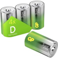 Super Mono (D)-Batterie Alkali-Mangan 1.5 v 4 St. - Gp Batteries von GP Batteries