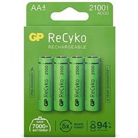 Gp Batteries - gp Battery Recyko Wiederaufladbarer Akku 12 v aa 2100 mAh (4er-Pack) Gp Batteries - gp Battery Recyko Wiederaufladbarer Akku 12 v aa 2100 mAh (4er-Pack) von GP Batteries