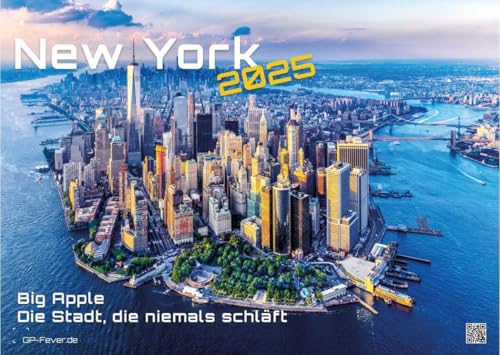 New York - die Stadt, die niemals schläft - 2025 - Kalender DIN A3: Der Wandkalender mit den schönsten Motiven New Yorks für das Jahr 2025 im Format DIN A3 (ca. 42 x 30 cm)! von GP-Fever.de