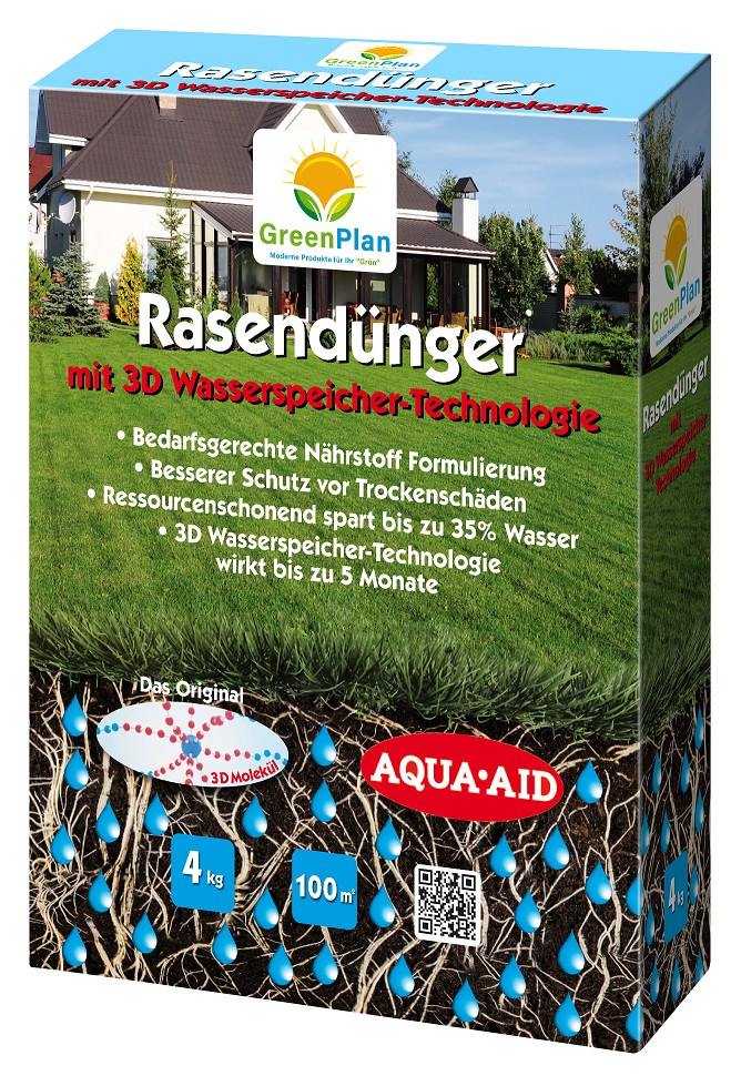 GP Rasendünger mit 3D Wasserspeicher von GP GreenPlan