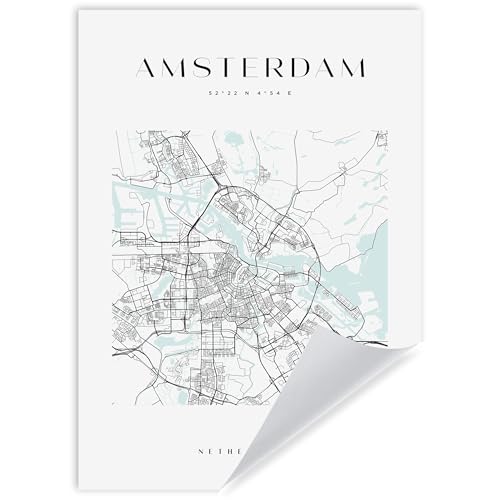 GP TONER Bilder Poster Amsterdam Poster Geometrische Stil Wanddekoration Moderne Wandkunst Poster Design DIN A4 21x29,7 cm ohne Rahmen GP TONER Bilder Poster Amsterdam Poster Geometrische Stil Wanddekoration Moderne Wandkunst Poster Design DIN A4 21x29,7 cm ohne Rahmen von GP TONER