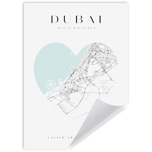 GP TONER Bilder Poster Dubai Poster Herzstil Wanddekoration Moderne Wandkunst Poster Design 50x70 cm ohne Rahmen GP TONER Bilder Poster Dubai Poster Herzstil Wanddekoration Moderne Wandkunst Poster Design 50x70 cm ohne Rahmen von GP TONER