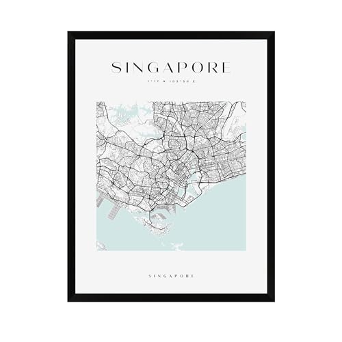 GP TONER Bilder Singapur Architektur Poster Geometrische Stil Wanddekoration Moderne Wandkunst Poster Design 30x40 cm schwarzer Rahmen GP TONER Bilder Singapur Architektur Poster Geometrische Stil Wanddekoration Moderne Wandkunst Poster Design 30x40 cm schwarzer Rahmen von GP TONER