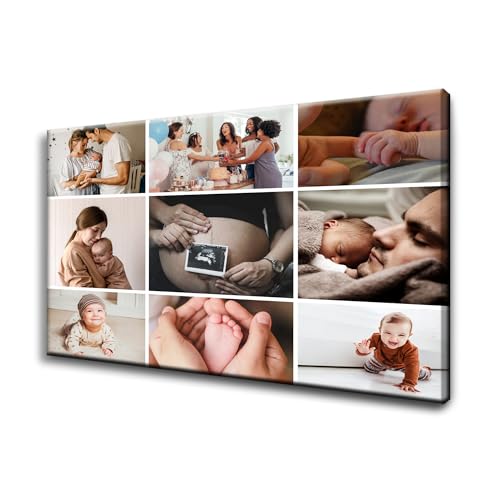 GP TONER Ihr BILD auf Leinwand Personalisierte Multi Foto EIGENES FOTO Geschenke Wunschmotiv Kunstdruck Bild Collage Foto 100x70 cm von GP TONER