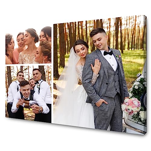 GP TONER Ihr BILD auf Leinwand Personalisierte Multi Foto EIGENES FOTO Geschenke Wunschmotiv Kunstdruck Bild Collage Foto 100x70 cm von GP TONER