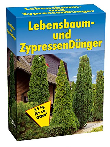 GP TONER Lebensbaum und Zypressendünger 10kg 4X 2,5 kg Magnesiumdünger Lebensbaumdünger Dünger von GP TONER