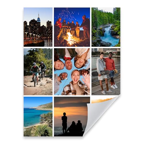 GP TONER Personalisiertes Poster Multi Foto Collage Eigene Bilder hochladen gestalten Perfekt für deine Inneneinrichtung 30x40 cm von GP TONER