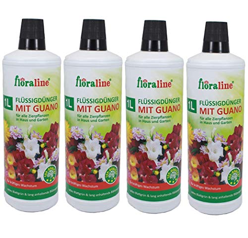 4 Liter Blumendünger mit Guano, Universal Flüssig Pflanzen Dünger von GP