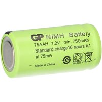 4 x GP GP 75AAH Akku 2/3AA Mignon NiMH Akku 1,2V 750mAh von GP