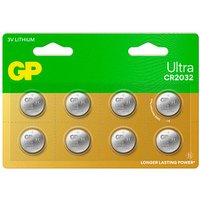 8 GP Knopfzellen CR2032 3,0 V 8 GP Knopfzellen CR2032 3,0 V von GP