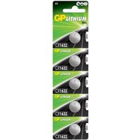 GP - CR1632 3V - Pack de 5 cr 1632 Batterien de Lithium-Knopfzellenbatterien Reines Lithium, höhere Leistung und längere Lebensdauer Kein Quecksilber GP - CR1632 3V - Pack de 5 cr 1632 Batterien de Lithium-Knopfzellenbatterien Reines Lithium, höhere Leistung und längere Lebensdauer Kein Quecksilber von GP
