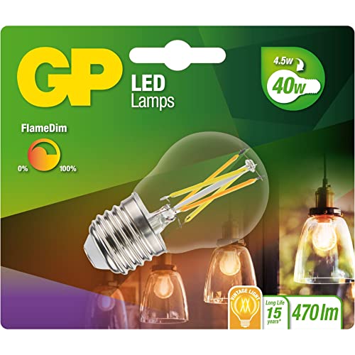 GP BATTERIES GP Lighting LED FlameDim E27 4W (40W) 470lm GP 085461 von GP BATTERIES